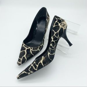 Nine West Calf Hair Animal Print Pump Size 7